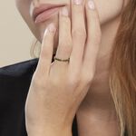 Bague Plaqu&eacute; Or Jai Oxyde De Zirconium - Bagues avec pierre Femme | Histoire d&rsquo;Or