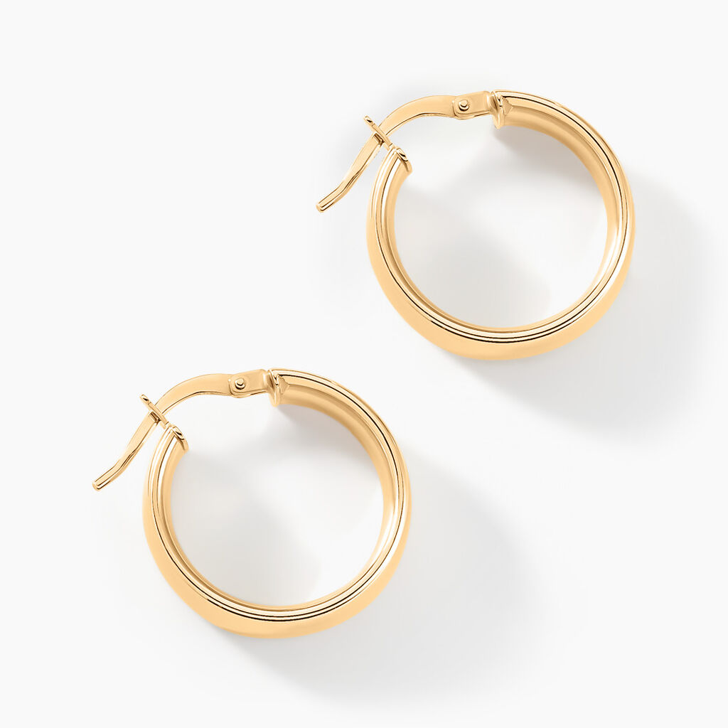 Créoles Terezia Or Jaune - Boucles d'oreilles créoles Femme | Histoire d’Or