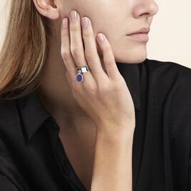 Bague Camillo Argent Blanc Lapis Lazuli - Bagues avec pierre Femme | Histoire d’Or