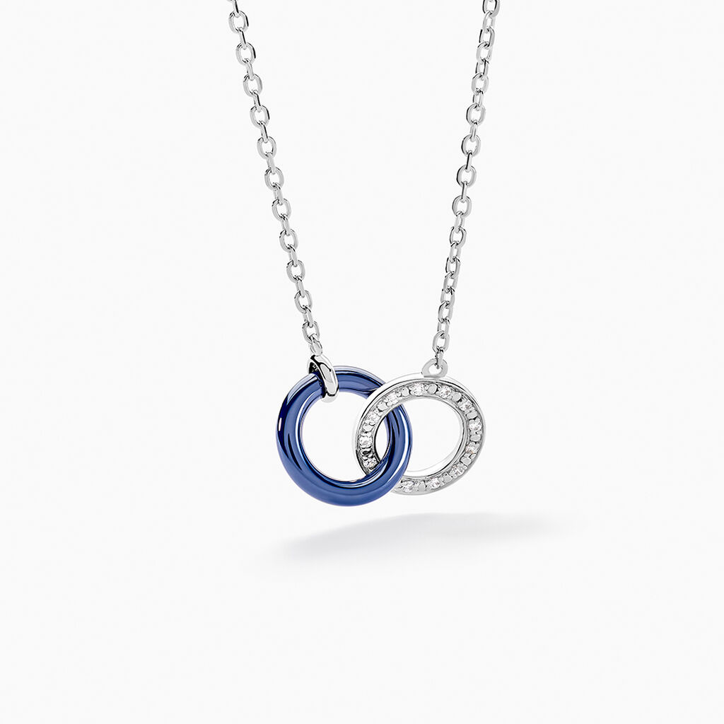 Collier Grizzel Argent Blanc Oxyde De Zirconium - Colliers fantaisie Femme | Histoire d&rsquo;Or