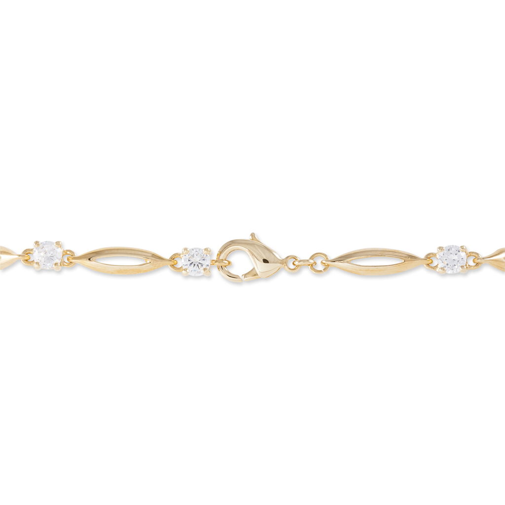 Bracelet Mimona Plaqu&eacute; Or Jaune Oxyde De Zirconium - Bracelets Femme | Histoire d&rsquo;Or