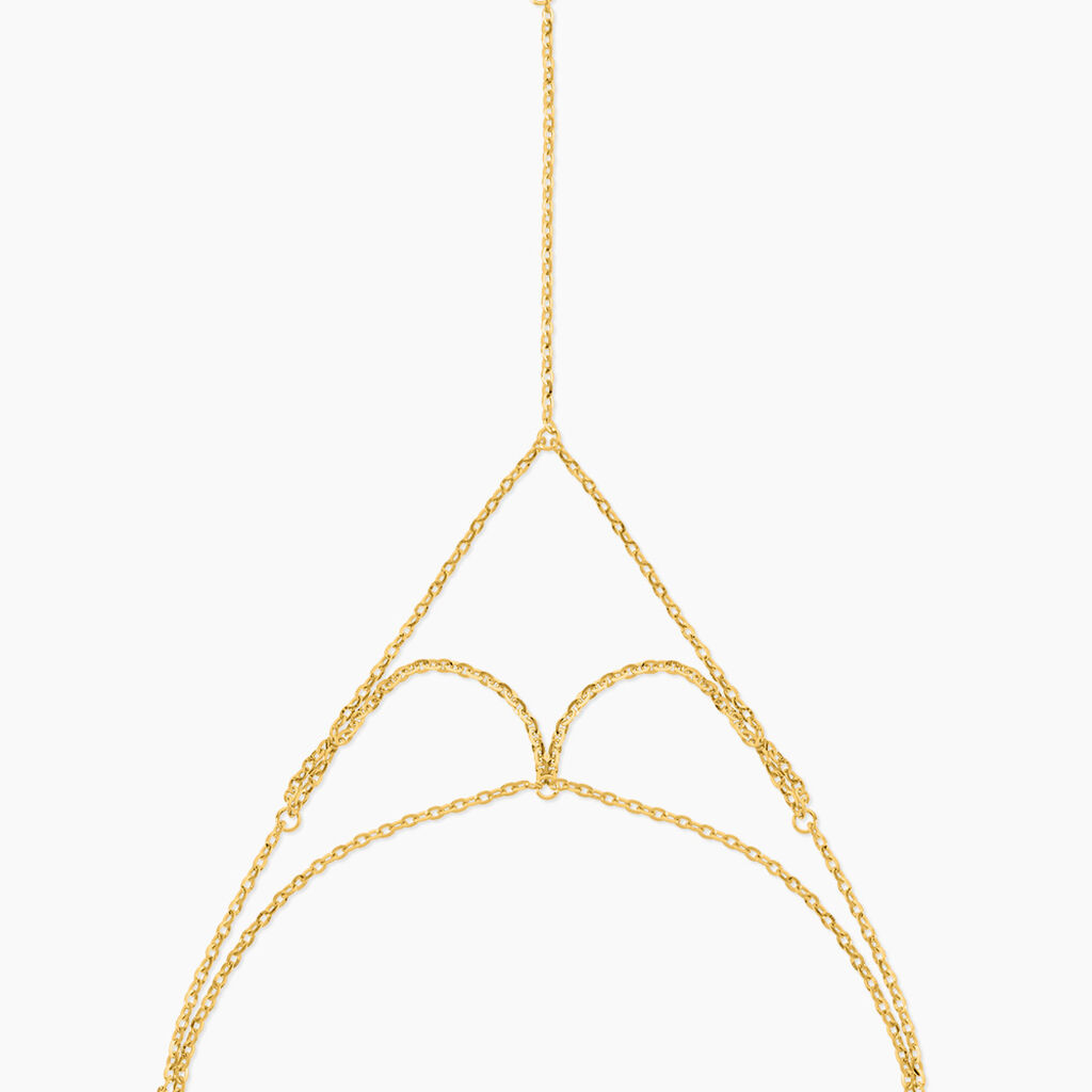 Bijou De Main Irina Argent Jaune - Bracelets Femme | Histoire d&rsquo;Or
