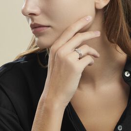 Bague Argent Blanc Cayley Oxydes De Zirconium - Bagues avec pierre Femme | Histoire d’Or
