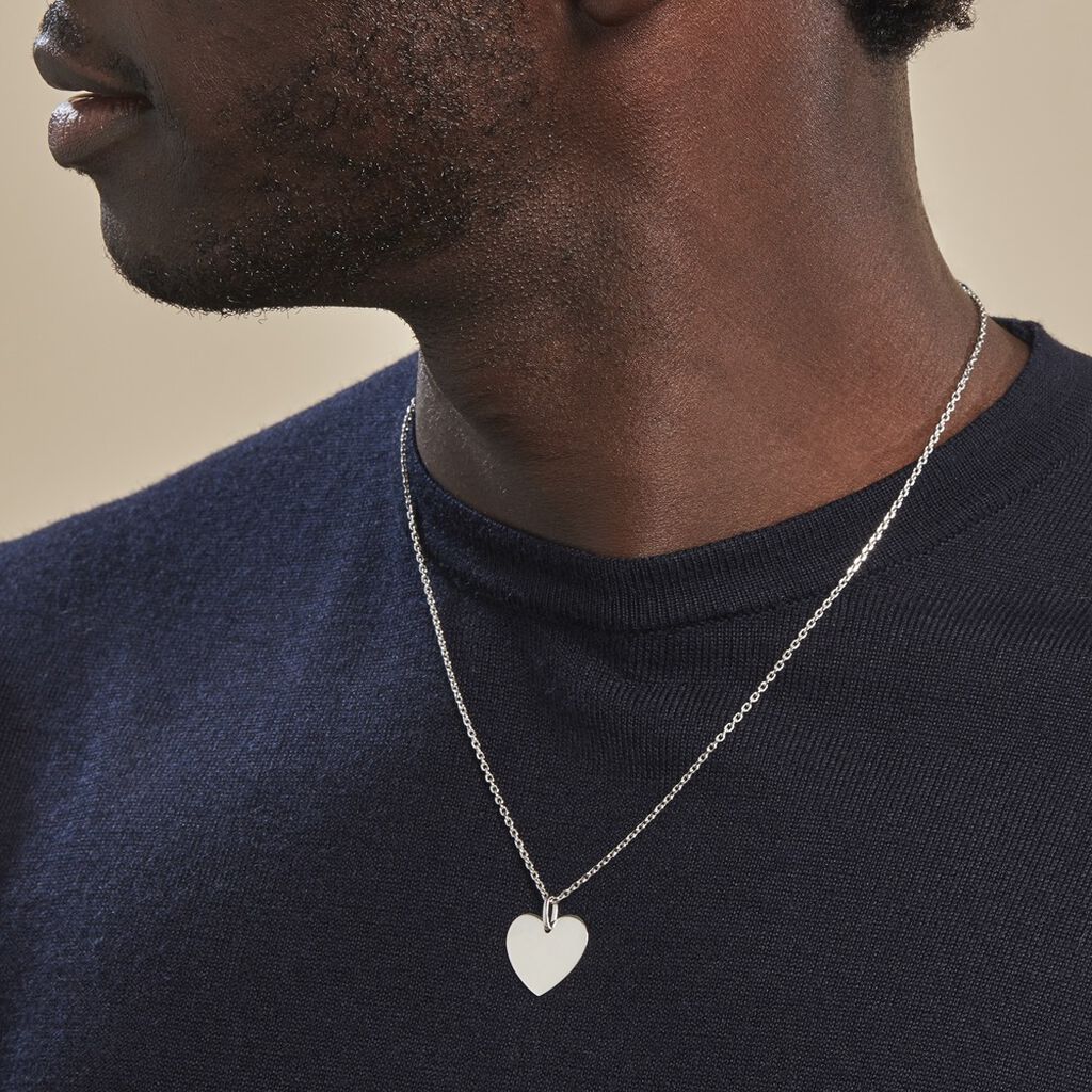 Pendentif Eba Argent Blanc - Pendentifs Unisex | Histoire d’Or
