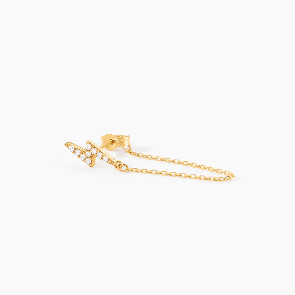 Boucle D'oreille Unitaire Fionola Or Jaune Oxyde De Zirconium - Ear cuffs Femme | Histoire d’Or
