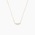 Collier Matleena Or Jaune Diamant Synth&eacute;tique - Colliers Femme | Histoire d&rsquo;Or