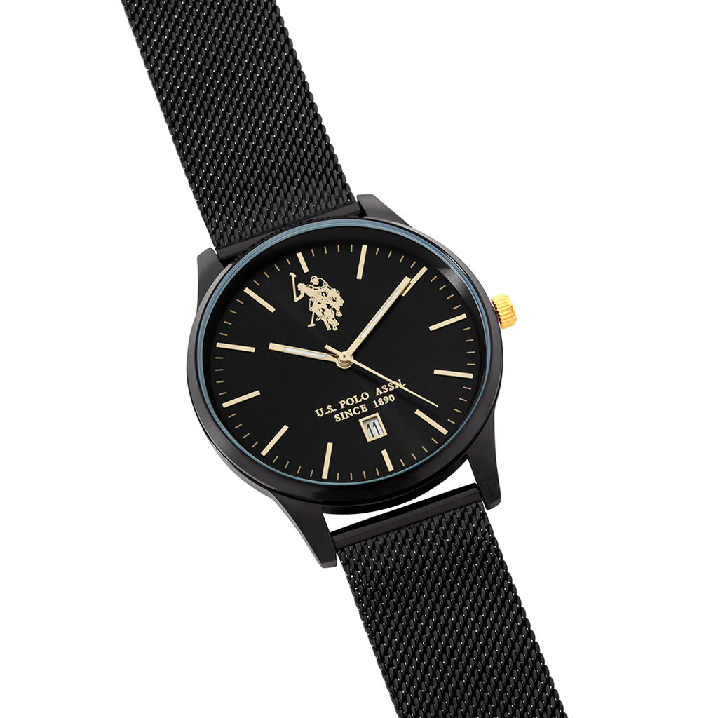 Montre U.s. Polo Owen Noir - Id&eacute;es cadeaux Famille | Histoire d&rsquo;Or