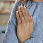 Alliance Clotilde Ruban Plat Or Blanc - Alliances Unisex | Histoire d&rsquo;Or