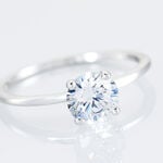Bague Solitaire Gatiane Argent Oxyde De Zirconium - Bagues solitaires Femme | Histoire d&rsquo;Or