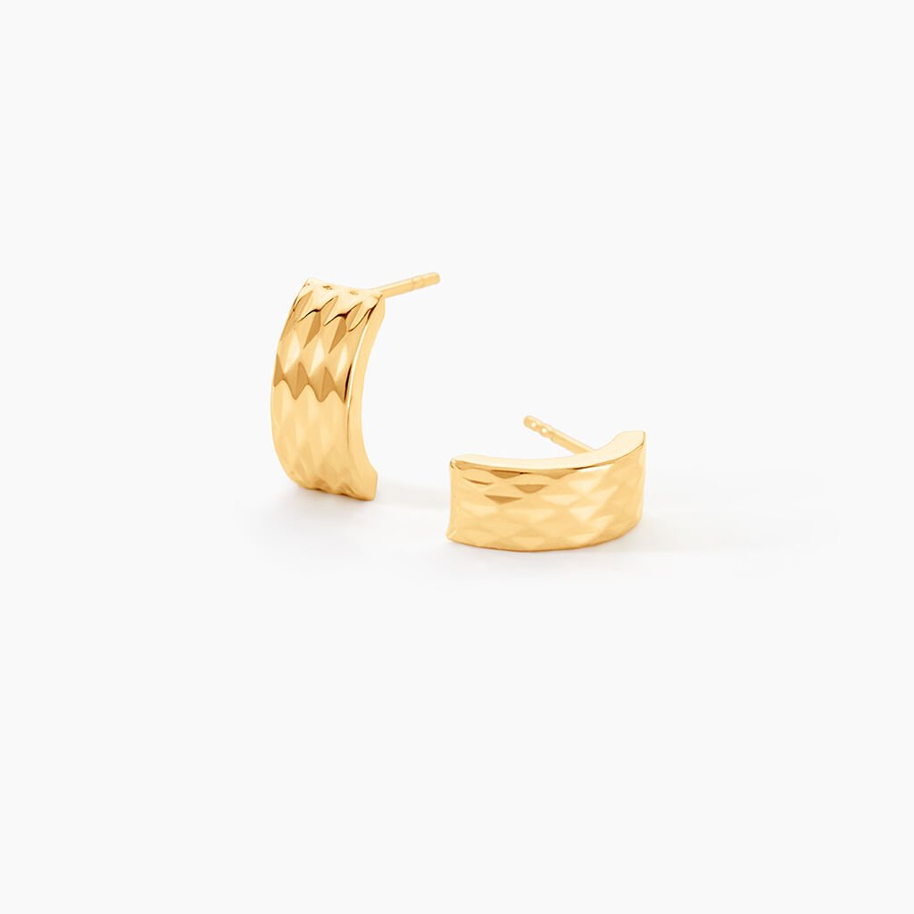 Cr&eacute;oles Dominik Or Jaune - Boucles d'oreilles cr&eacute;oles Femme | Histoire d&rsquo;Or