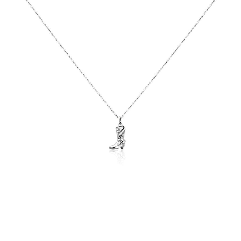 Collier Argent Blanc Twister