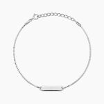 Bracelet Messenger Argent Blanc - Bracelets Homme | Histoire d&rsquo;Or