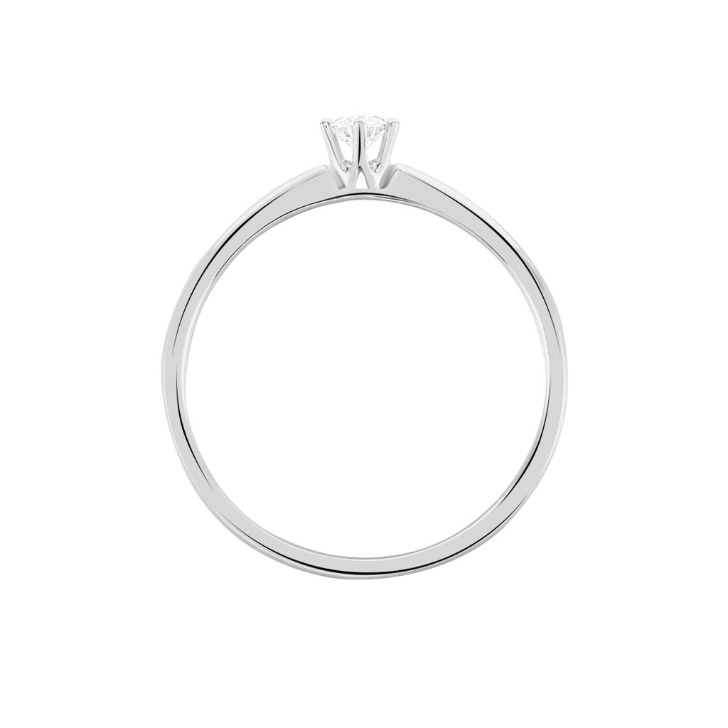 Bague Solitaire Samantha Or Blanc Diamant - Bagues solitaires Femme | Histoire d’Or