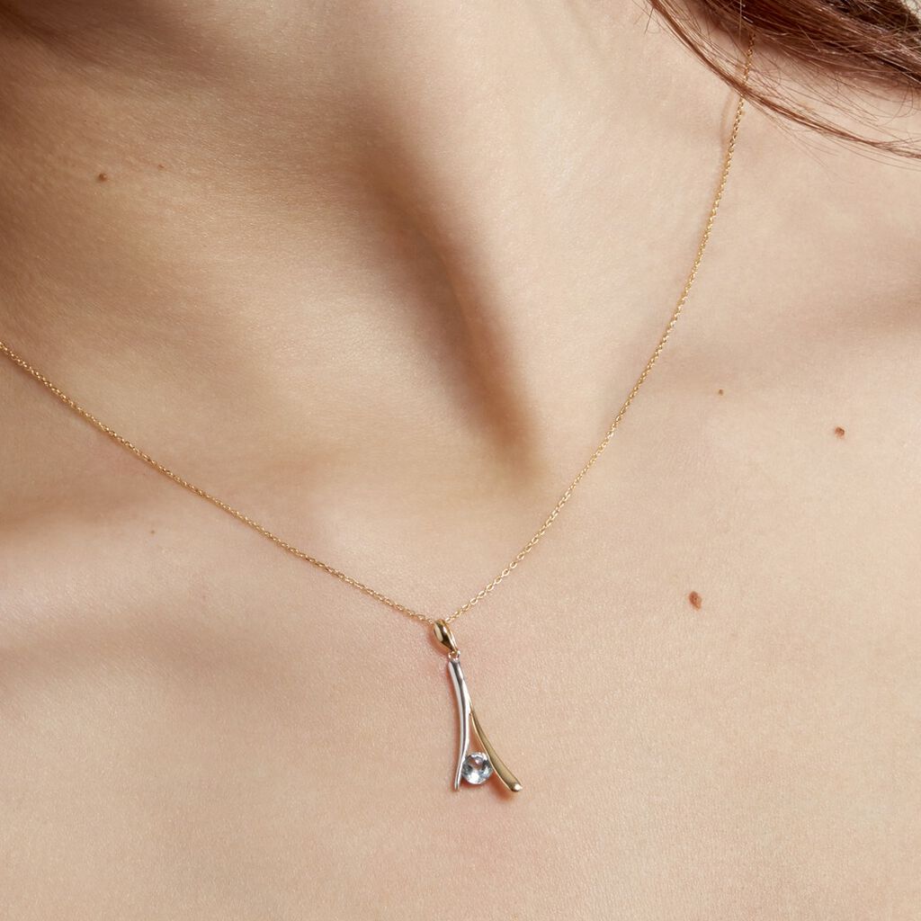 Collier Madli Or Bicolore Topaze - Colliers Femme | Histoire d’Or