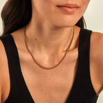 Collier Samara Acier Jaune - Bijoux sans pierre Femme | Histoire d&rsquo;Or