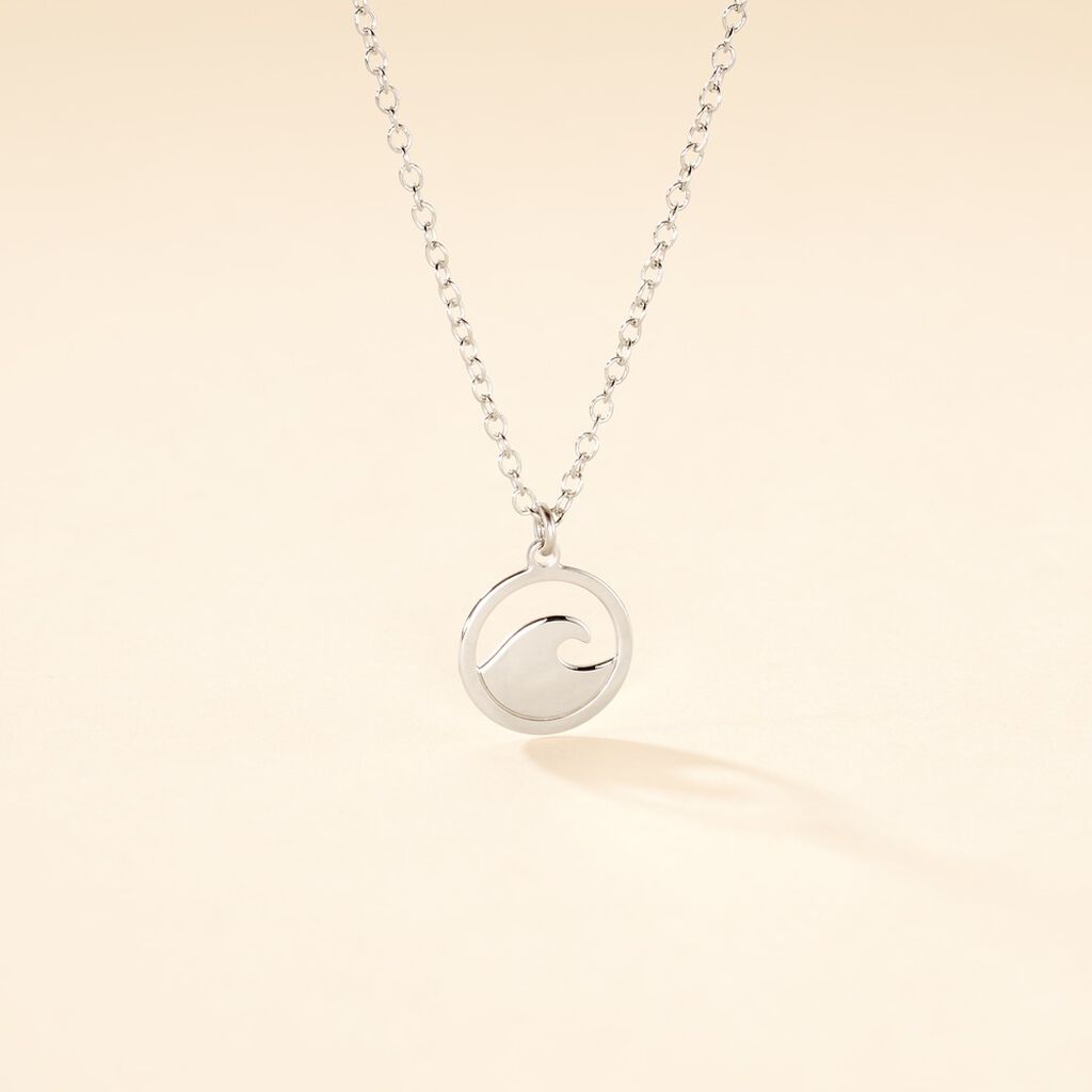Collier Hawai Argent Blanc - Colliers fantaisie Femme | Histoire d&rsquo;Or
