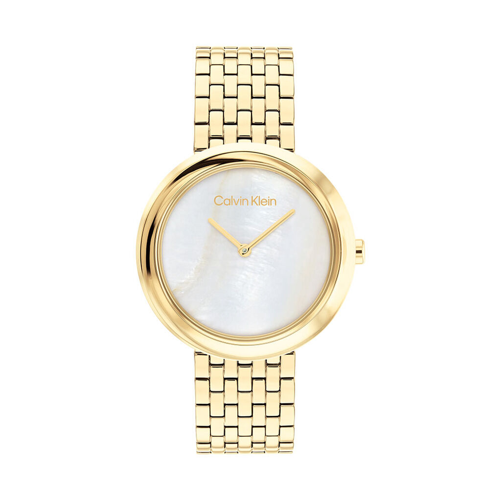 Montre Calvin Klein Twisted Bezel Blanc