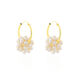 Créoles Adon Semi-baroques Or Jaune Perle De Culture - Boucles d'oreilles créoles Femme | Histoire d’Or
