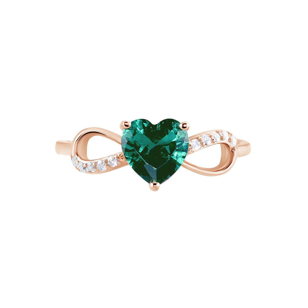 Bague Argent Rose Atieno Oxyde De Zirconium - Bagues solitaires Femme | Histoire d’Or