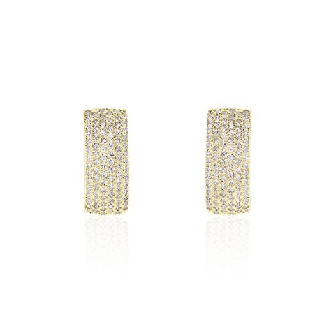 Boucles D'oreilles Puces Charlotte Or Jaune Diamant - Clous d'oreilles Femme | Histoire d&rsquo;Or