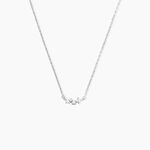 Collier Mariko Argent Blanc Oxyde De Zirconium - Colliers fantaisie Femme | Histoire d&rsquo;Or