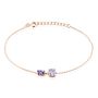 Bracelet Argent Rose Brenna Oxyde De Zirconium