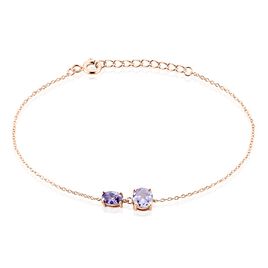 Bracelet Argent Rose Brenna Oxyde De Zirconium - Bracelets fantaisie Femme | Histoire d’Or
