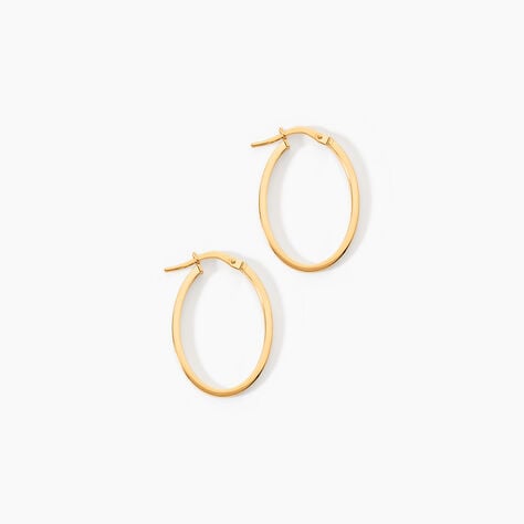 Cr&eacute;oles Telya Or Jaune - Boucles d'oreilles cr&eacute;oles Femme | Histoire d&rsquo;Or