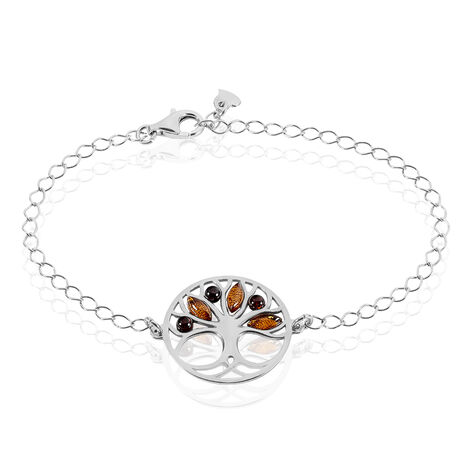 Bracelet Argent Blanc Odaya Ambre - Bracelets Femme | Histoire d’Or