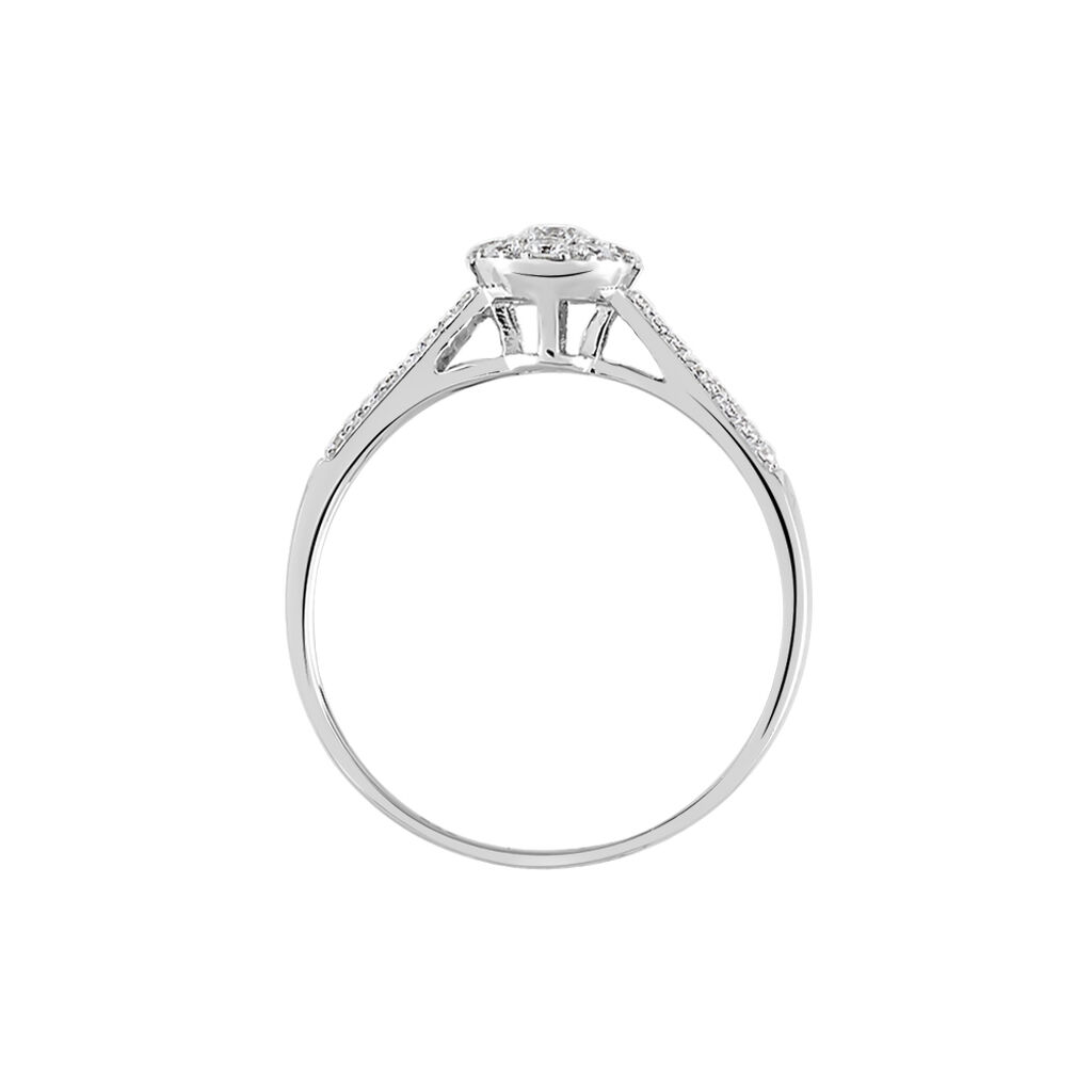Bague Neptune Or Blanc Diamant - Bagues solitaires Femme | Histoire d’Or