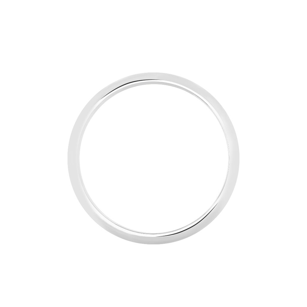 Alliance Athena Ruban Plat Or Blanc - Alliances Famille | Histoire d’Or