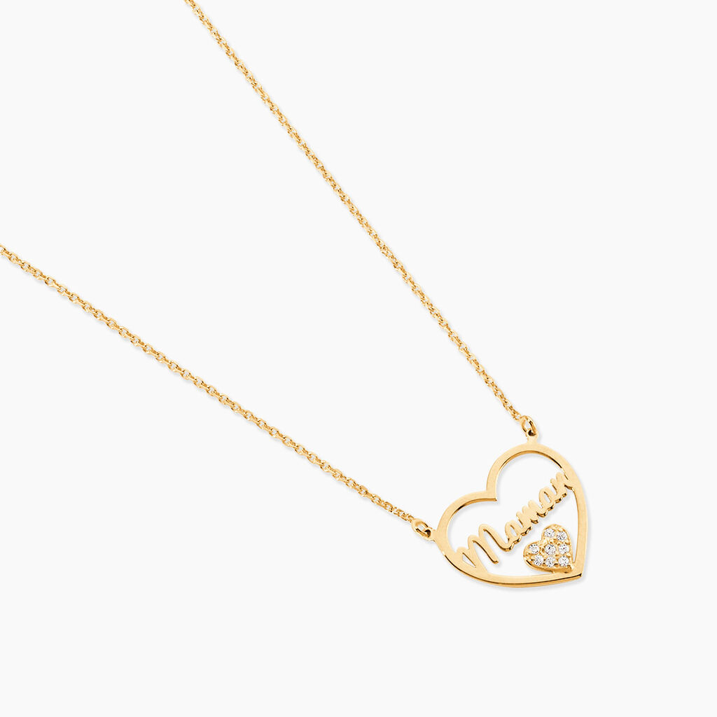 Collier Micarla Or Jaune Oxyde De Zirconium - F&ecirc;te des m&egrave;res Femme | Histoire d&rsquo;Or