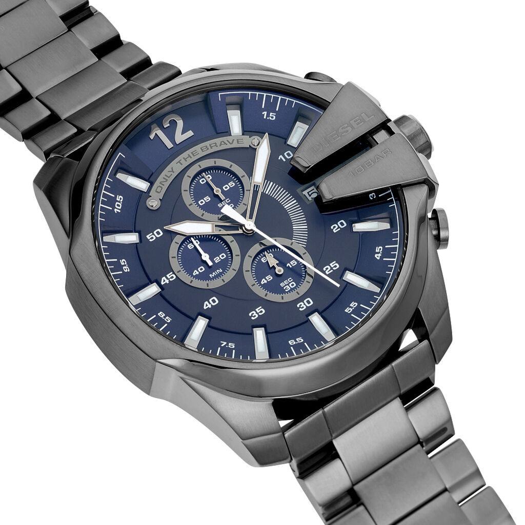 Montre Diesel Mega Chief Bleu - Montres Homme | Histoire d&rsquo;Or