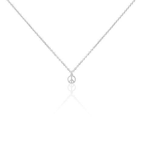 Collier Paz Argent Blanc - Ras de cou Femme | Histoire d’Or