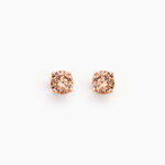 Boucles D'oreilles Puces Argent Rose Rio Santa Teresa Oxyde - Boucles d'oreilles fantaisie Femme | Histoire d&rsquo;Or
