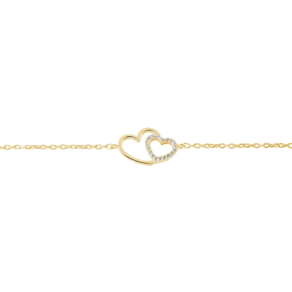 Bracelet Alexandra Plaqué Or Jaune Oxyde De Zirconium - Bracelets Femme | Histoire d’Or