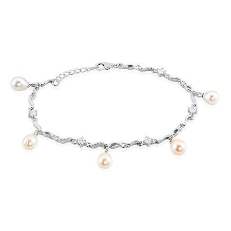 Bracelet Salomee Argent Blanc Perle De Culture - Bracelets Femme | Histoire d’Or
