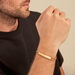 Bracelet Identitée Jimmy Acier Jaune - Gourmettes Homme | Histoire d’Or