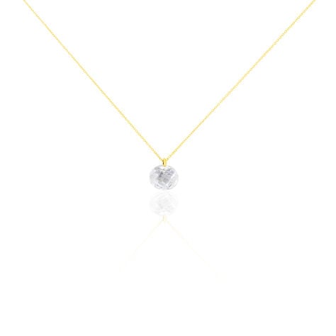 Collier Or Jaune Ludmille Oxyde De Zirconium - Colliers Femme | Histoire d’Or