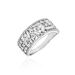 Bague Or Blanc Collection 1986 Diamants