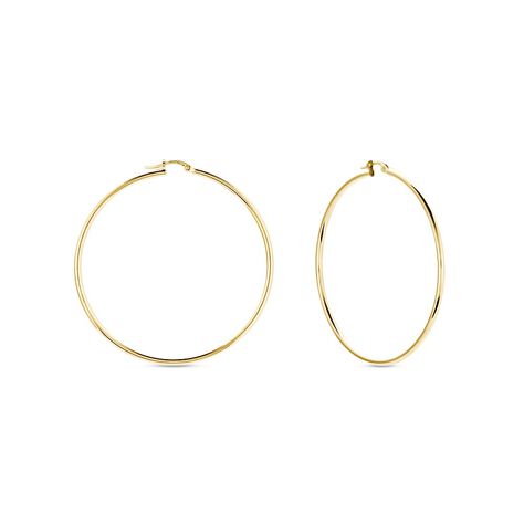 Créoles Verania Or Jaune - Boucles d'oreilles créoles Femme | Histoire d’Or