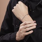 Bracelet Piato Argent Blanc - Bracelets cha&icirc;ne Homme | Histoire d&rsquo;Or