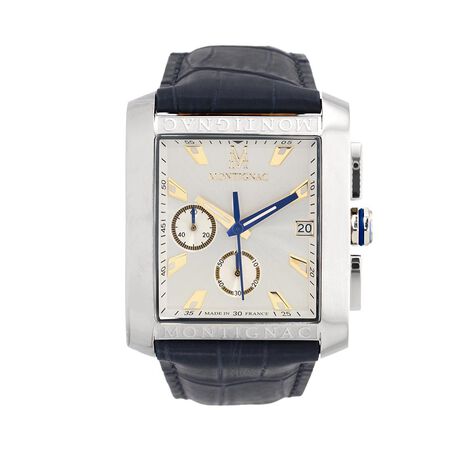 Montre Montignac Square Argenté - Montres Homme | Histoire d’Or