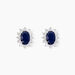 Boucles D'oreilles Vladimir Or Blanc Saphir Diamants - Clous d'oreilles Femme | Histoire d’Or