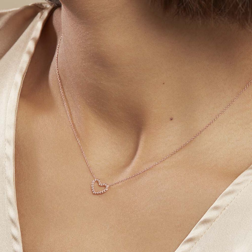 Collier Menel Argent Rose - Colliers fantaisie Femme | Histoire d’Or