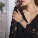 Bracelet Jonc Wilson Acier Blanc - Bracelets joncs Femme | Histoire d&rsquo;Or