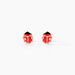 Boucles D'oreilles Puces Coccinella Or Jaune Oxyde De Zirconium - Clous d'oreilles Enfant | Histoire d’Or