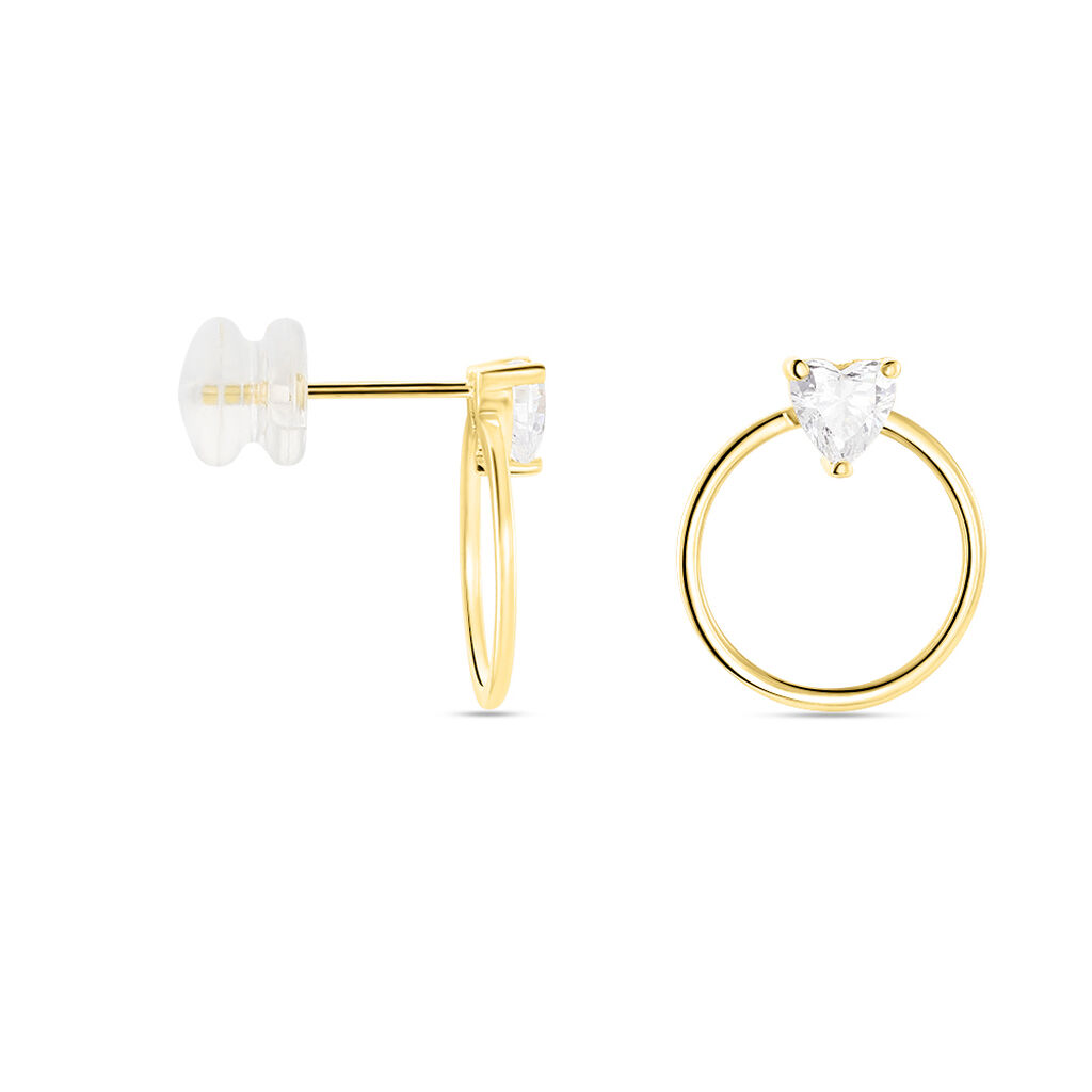 Créoles Kip Or Jaune Oxyde De Zirconium - Boucles d'oreilles créoles Femme | Histoire d’Or