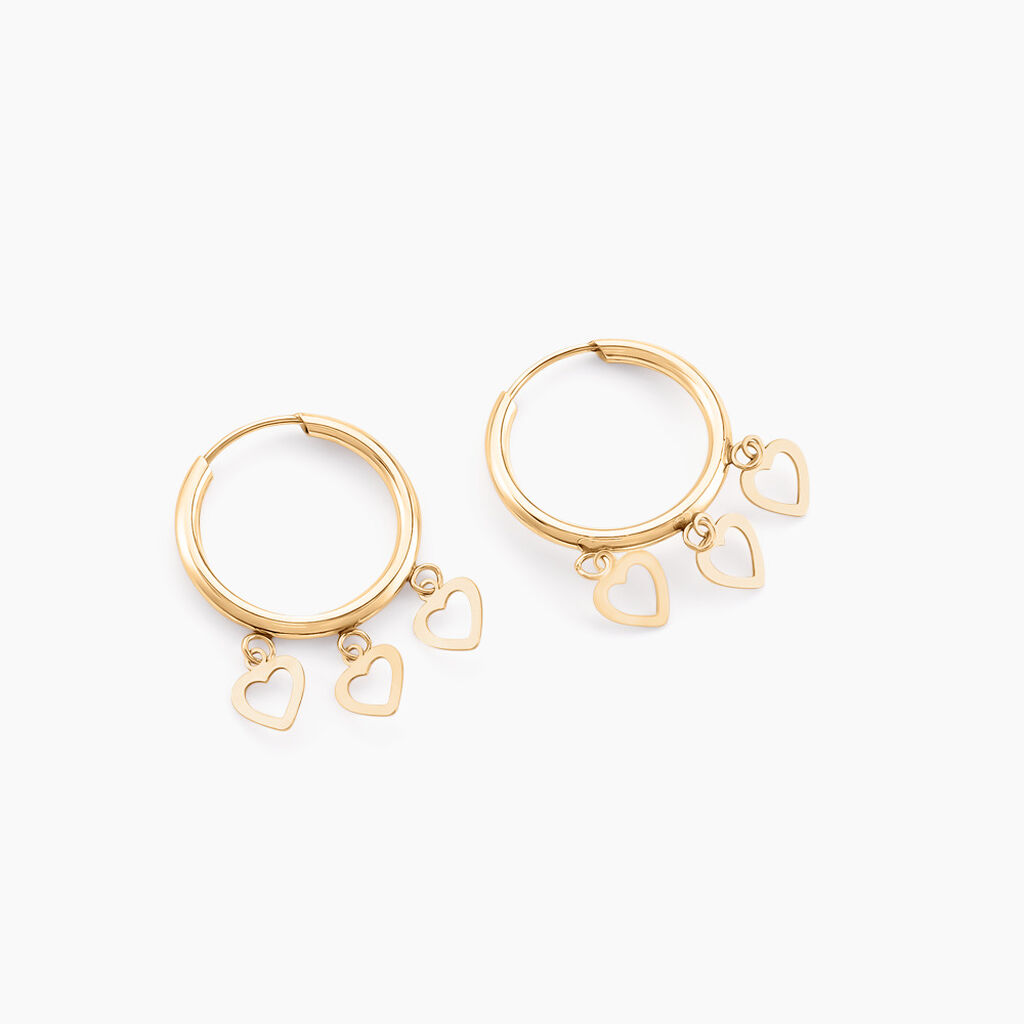 Créoles Orinthia Or Jaune - Boucles d'oreilles créoles Femme | Histoire d’Or