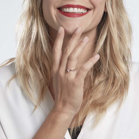 Bague Clothilde Or Rose Quartz Et Oxyde - Bagues solitaires Femme | Histoire d’Or
